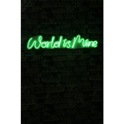 Wallity Ukrasna plastična LED rasvjeta, World is Mine - Green slika 2