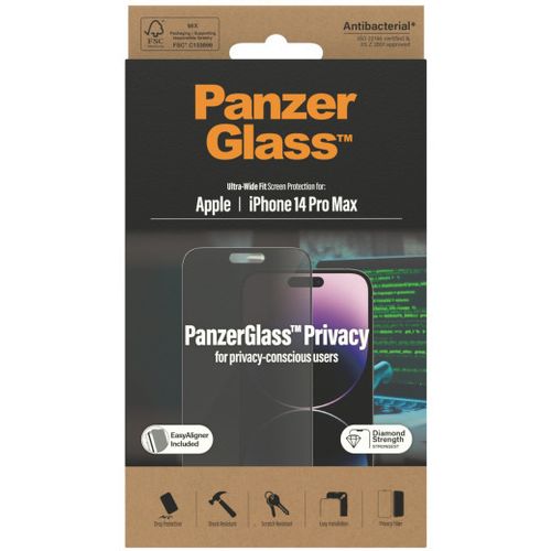 PanzerGlass zaštitno staklo UWF Privacy AB w. Applicator za iPhone 14 Pro Max slika 2