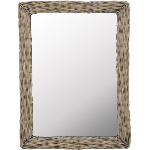 Pleteno ogledalo smeđe 60 x 80 cm slika 5