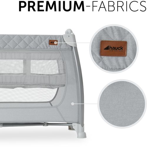 Hauck putni krevetić Play N Relax Center - quilted grey slika 8