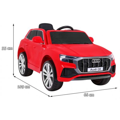 Licencirani auto na akumulator Audi  Q8 LIFT  - crveni slika 2