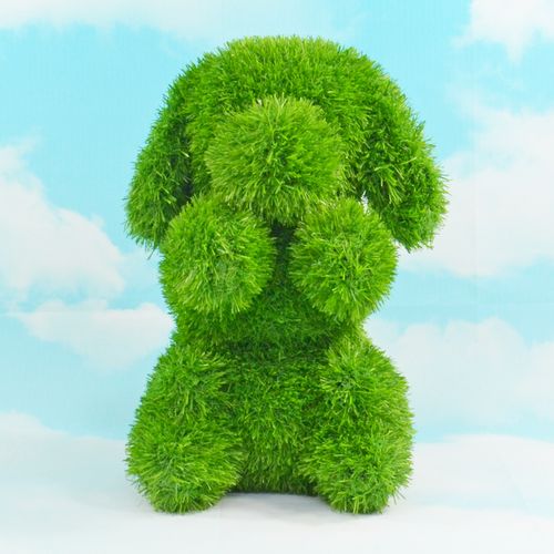 Aniplants - figura od veštačke trave - Pas koji sedi 50cm slika 1
