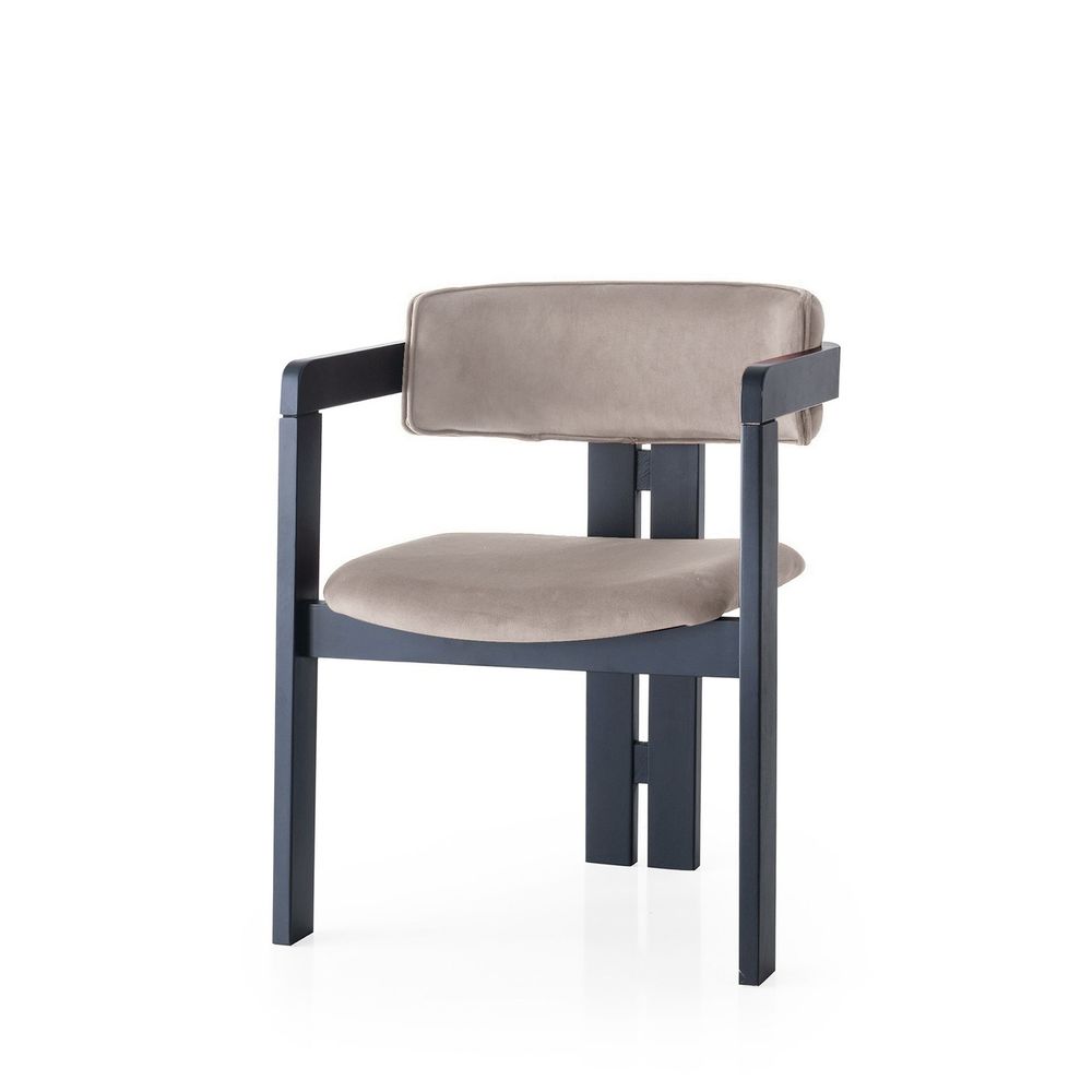 Elegantna Crna i Svijetlosmeđa Stolica CO - 020 slika 1