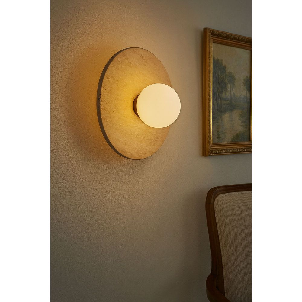 Zidna Lampa Tor-Nun, boje: Bež, Bijela slika 3