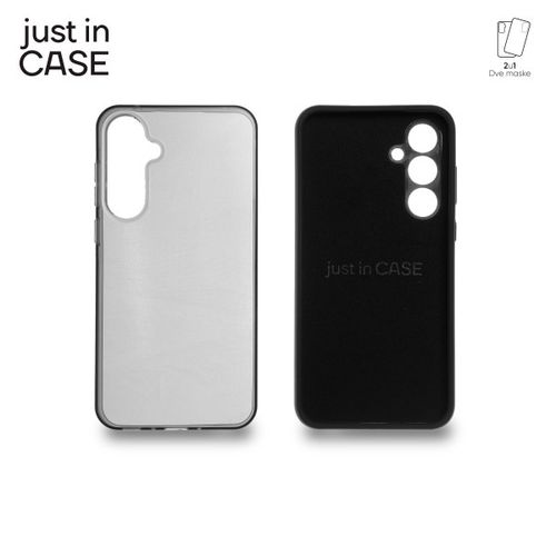 2u1 Extra case MIX paket maski za telefon Samsung Galaxy A35 CRNI slika 3