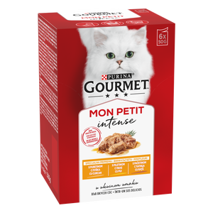 GOURMET Mon Petit Intense, vrećice s puretina, piletinom i pačetinom, 6x50 g