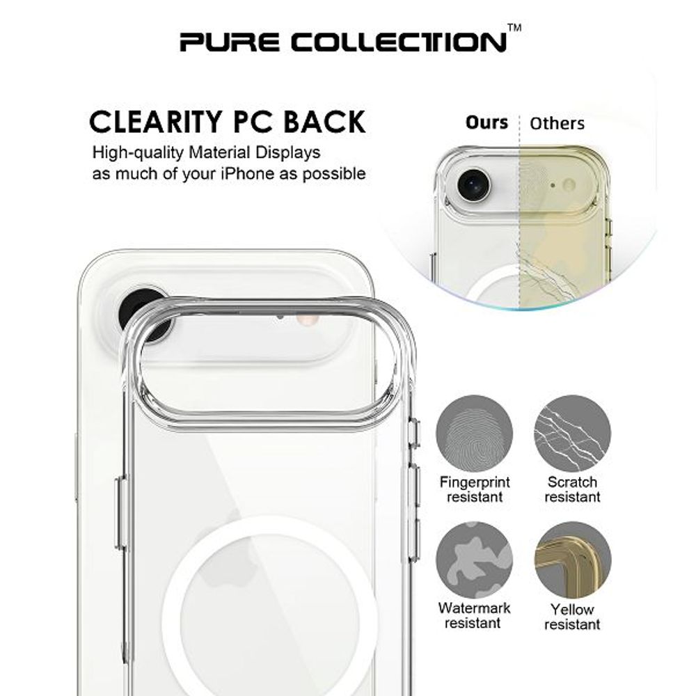 MM TPU IPHONE AIR - DROP-PROOF PURE MAGSAFE clear slika 5