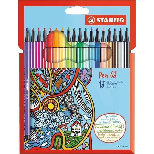 STABILO flomaster PEN 68 18 KOM SET slika 1