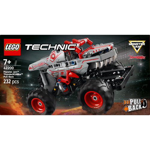 LEGO® TECHNIC™ 42200 Monster Jam™ ThunderROARus™ na povlačenje slika 4