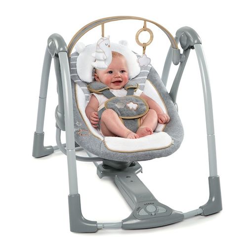 KidsII Ingenuity Ljuljaska Boutique Collection Swing 'n Go Portable - Bella Teddy 11023 slika 2