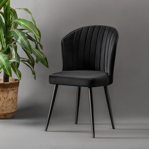 Hanah Home Rubi - Crni set stolica (4 komada) slika 1