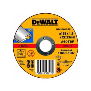 DeWalt disk za rezanje metala 125 x 1,2 x 22,2 mm INOX