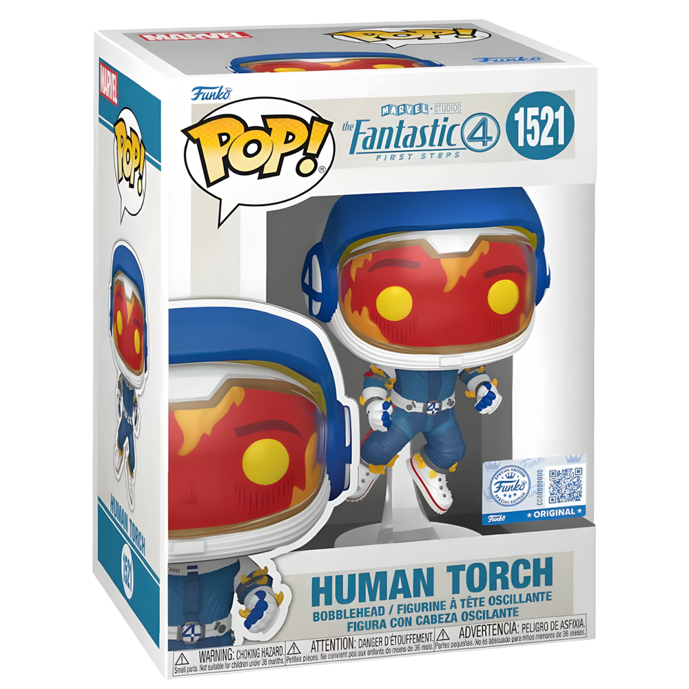 Figura POP Marvel Los 4 Fantasticos Antorcha Humana slika 2