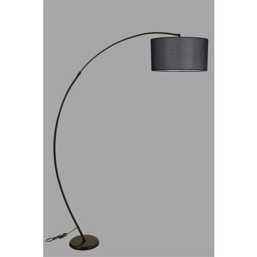 Mısra Siyah Lambader Silindir Hasır Siyah Abajurlu Black Floor Lamp slika 3