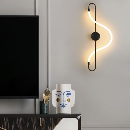 TOOLIGHT APP857-W Duga crna LED zidna svjetiljka slika 2