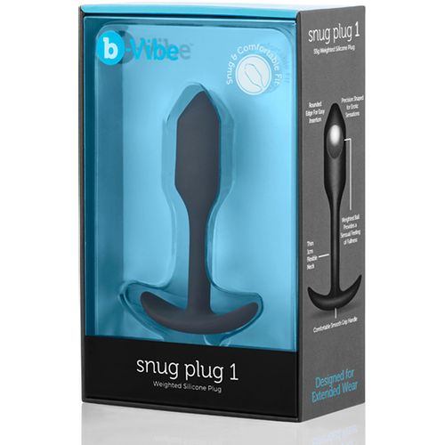 Analni čep B-Vibe - Snug Plug 1, crni slika 7