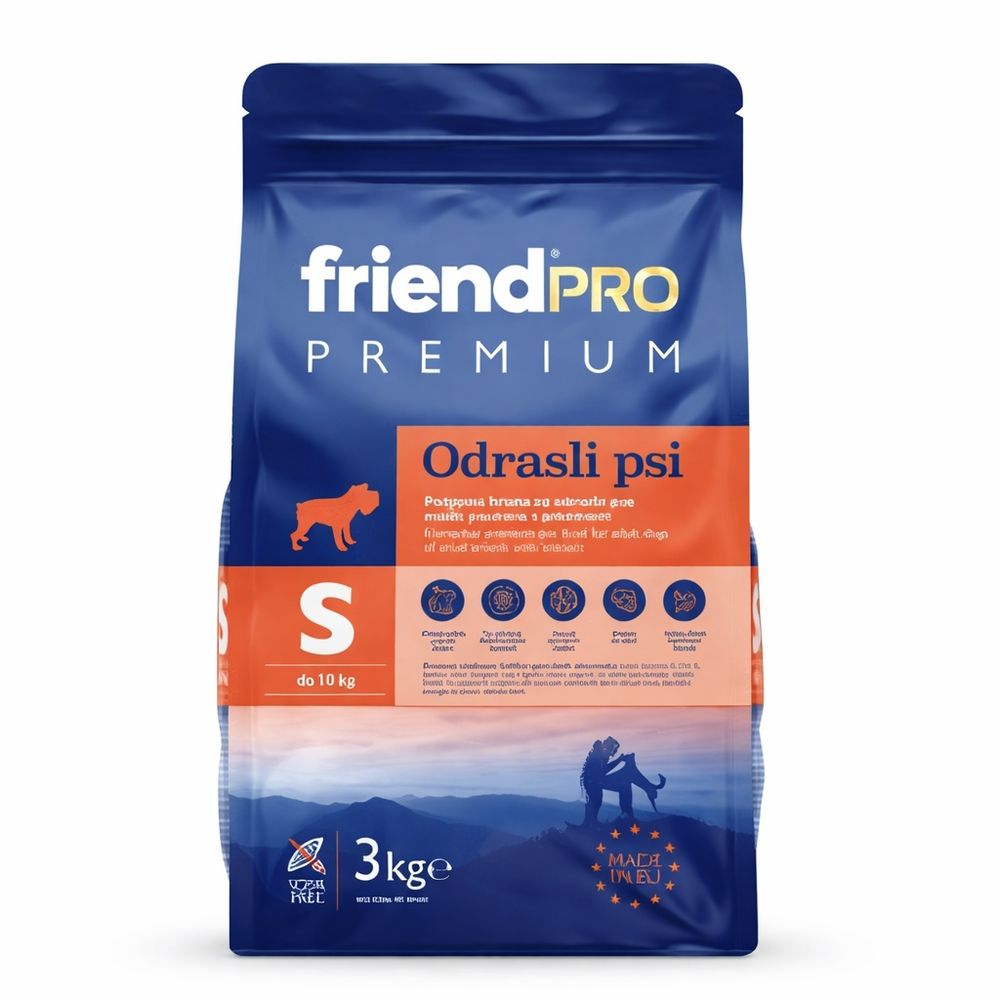 Friend PRO Premium suha hrana za odrasle pse malih pasmina Piletina 3kg-KRATAK ROK  slika 1