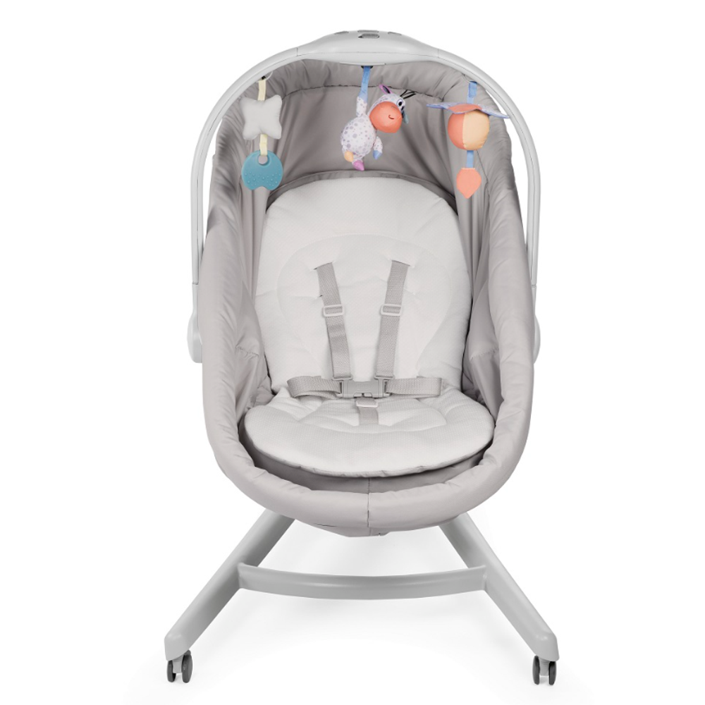 Chicco Baby Hug 4U1 Kolijevka, Ležaljka, Stolica za hranjenje i Prva stolica, Glacial slika 6