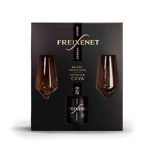 Freixenet Cordon Negro 0,75l poklon kutija+2 čaše slika 1