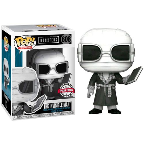 POP figure Universal Monsters Invisible Man Black and White Exclusive slika 1