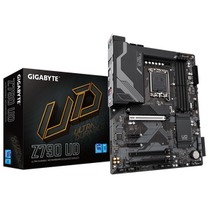 Gigabyte Z790 UD LGA1700, Support 13th and 12th Gen Series Processors, Dual Channel DDR5：4*SMD DIMMs with XMP 3.0 Memory Module Support
