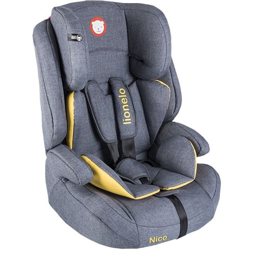 Lionelo autosjedalica Nico, odvojivi booster, 9-36Kg, žuta, 5g JAMSTVA slika 3