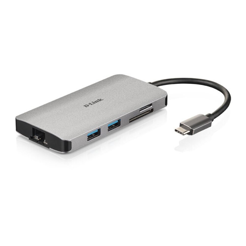 8-in-1USB-C Hub with HDMI/Ethernet/Card Reader/pwr slika 1