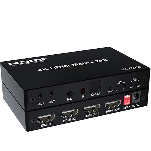 HDMI Matrix Kettz 4k 60hz 2x2 HM-K252 slika 5