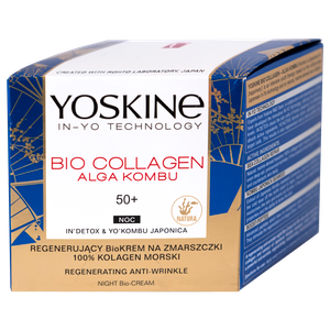 Yoskine Bio Collagen Alga Kombu noćna krema protiv bora 50+, 50 ml