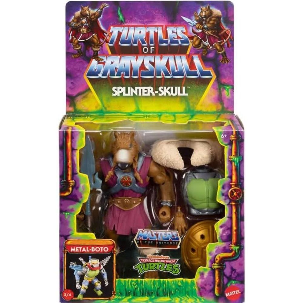 Masters of the Universe Turtles of Grayskull Splinter-Skull Figura 14cm slika 6