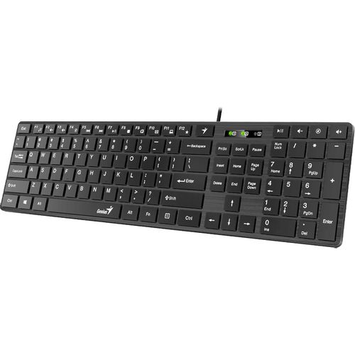 Genius SlimStar 126 tastatura  USB veza, low-profile tipke crna-black slika 1