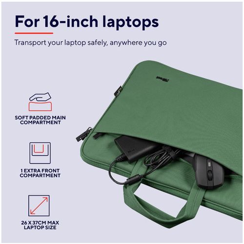 Trust torba laptop 16'' zelena Bologna  slika 2