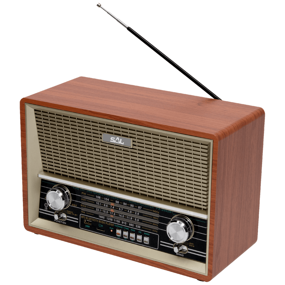 SAL Retro radio + BT bežični zvučnik, 4in1, FM, MP3, AUX - RRT 4B slika 1