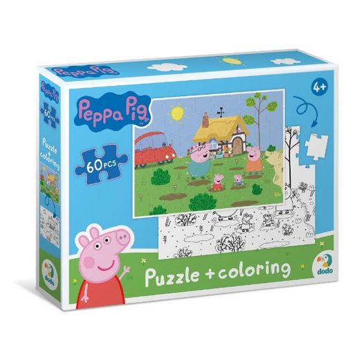 Dodo Puzzle 2U1 Peppa Prase, Skakanje Po Baricama slika 1