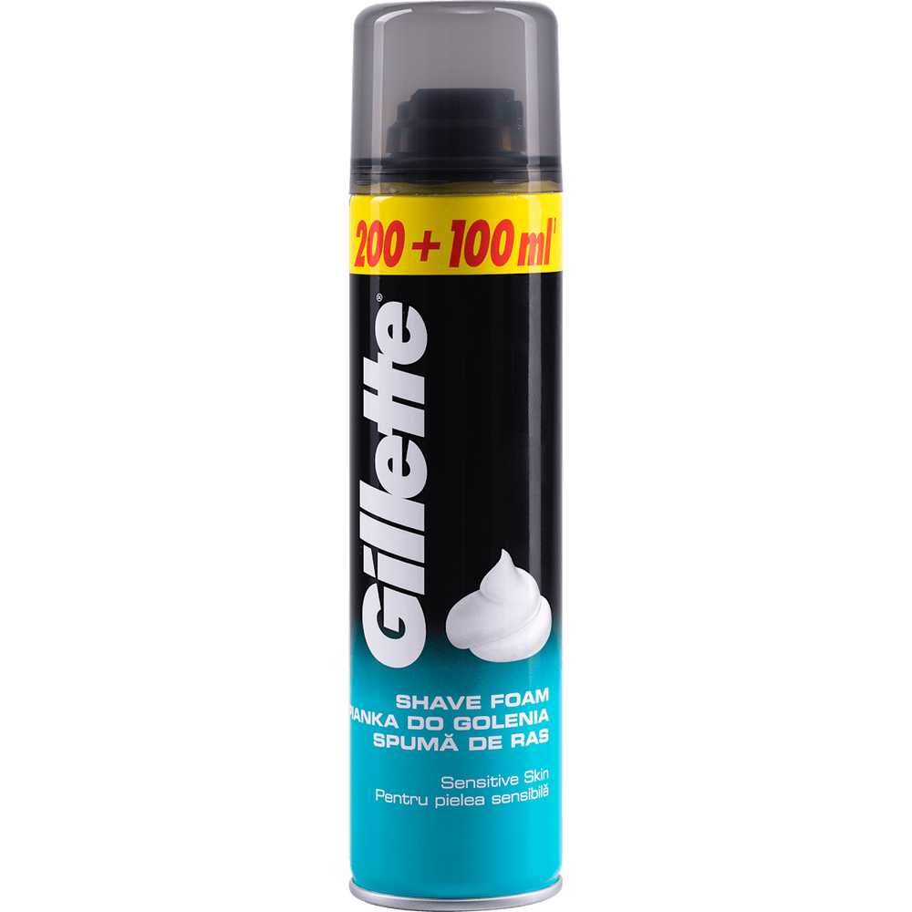 Gillette pjena za brijanje Sensitive 300ml (100ml Gratis) slika 1