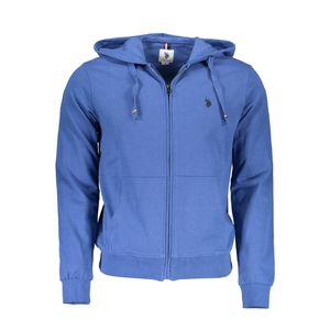 US POLO MEN'S BLUE SWEATSHIRT WITH ZIP