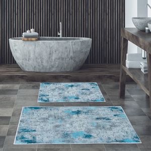 KT495 Multicolor Bathmat Set (2 Pieces)