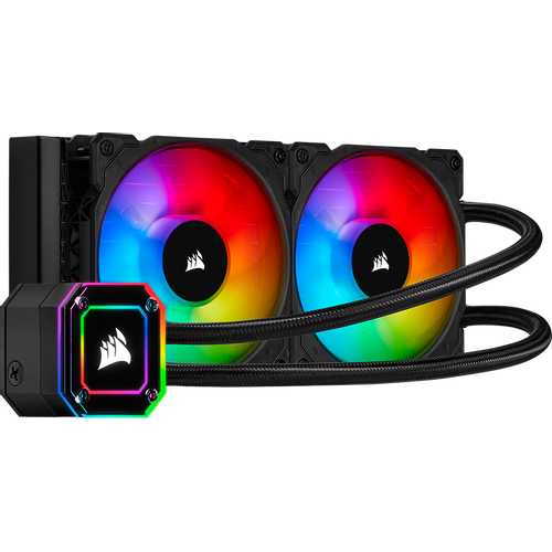 Corsair iCUE H100i ELITE CAPELLIX, 240mm Radiator, Dual 120mm ML RGB Fans, Software Control slika 1