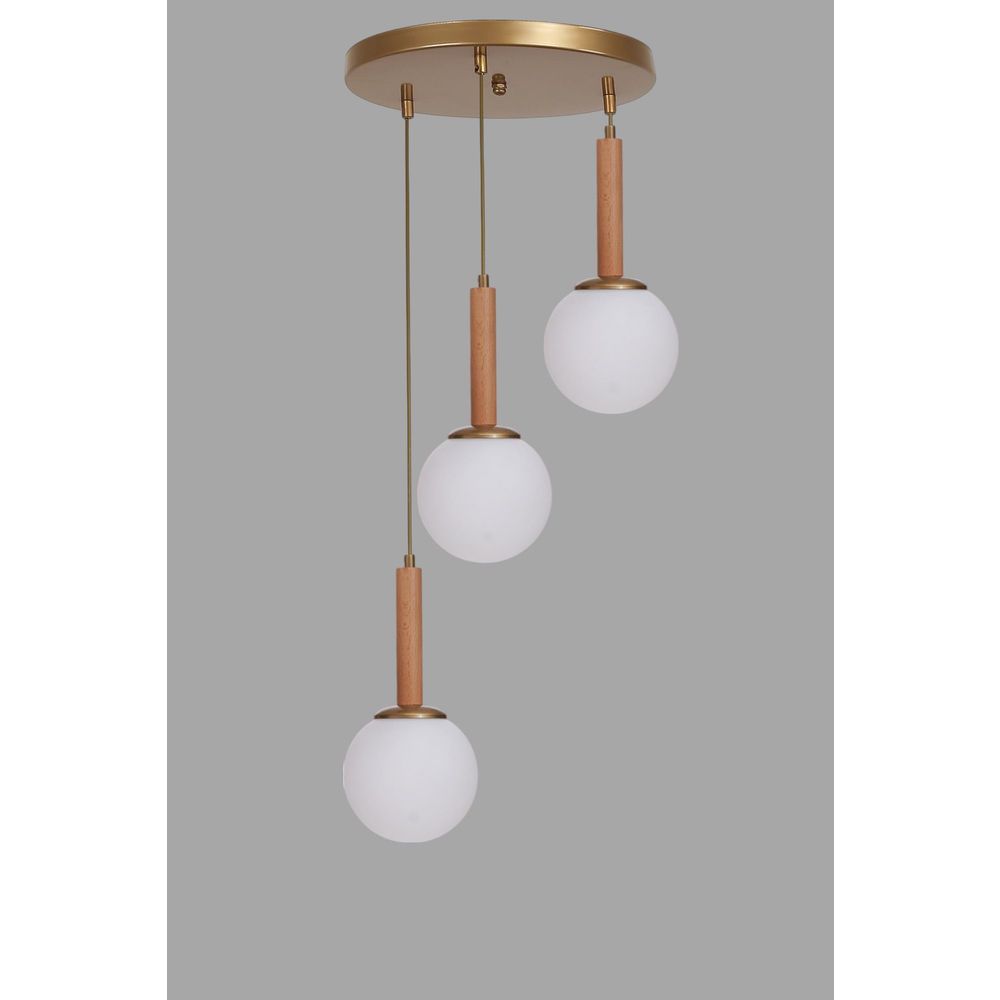 Opviq Luster 963, Bijela, Hrast, Zlatna slika 3