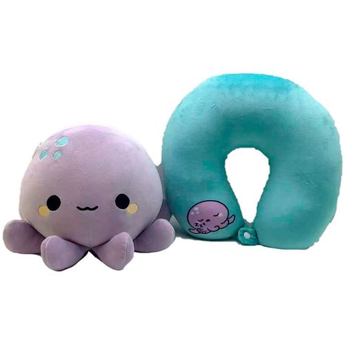 Adoramals Octopus Swapseazzz travel pillow + plush toy slika 1
