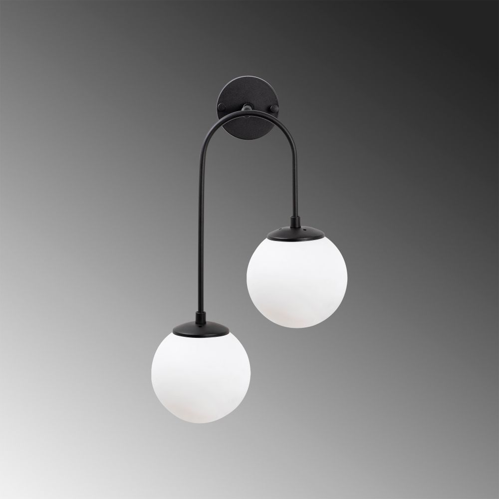 Jewel - 10575 Crna i Bijela Zidna Lampa slika 3