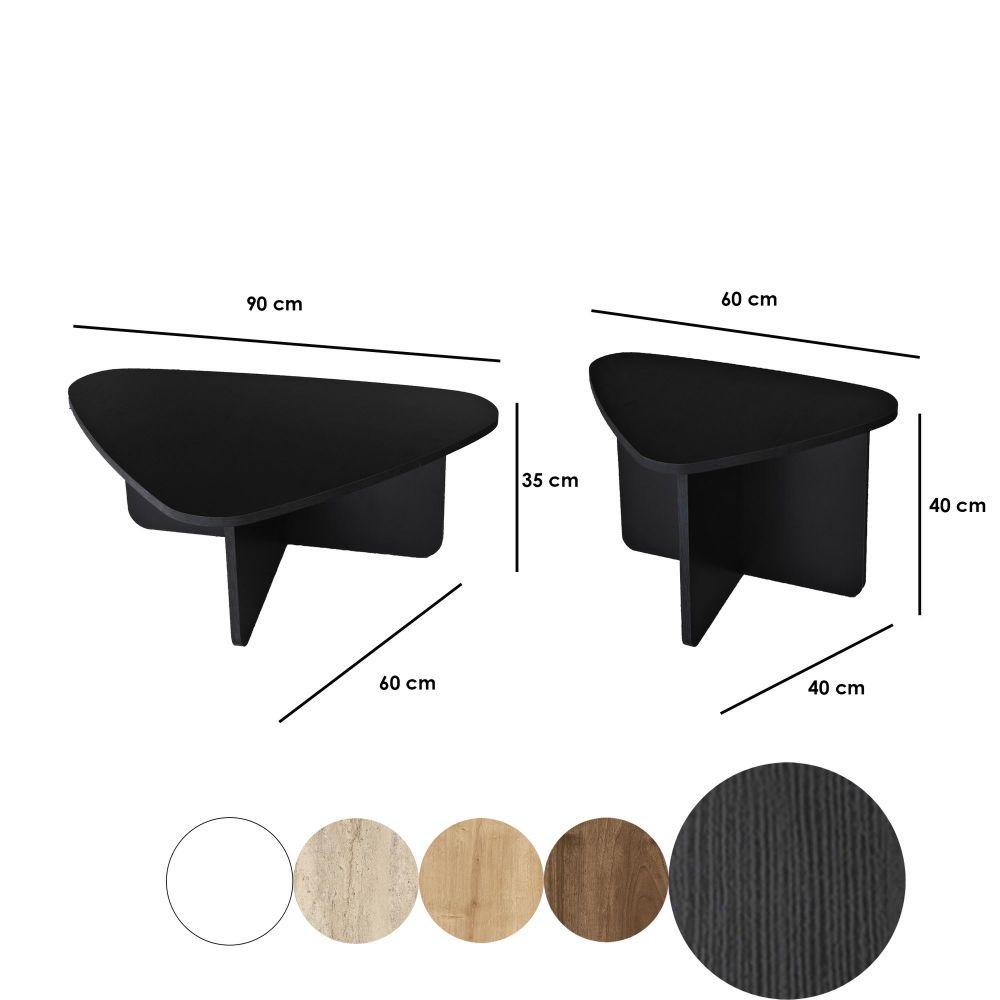 Kafa sto Ballare Set - Crni slika 10