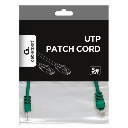 PP12-0.25M/G Gembird Mrezni kabl, CAT5e UTP Patch cord 0.25m green slika 4