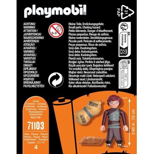 Figurice Playmobil Gaara 4 Dijelovi slika 2