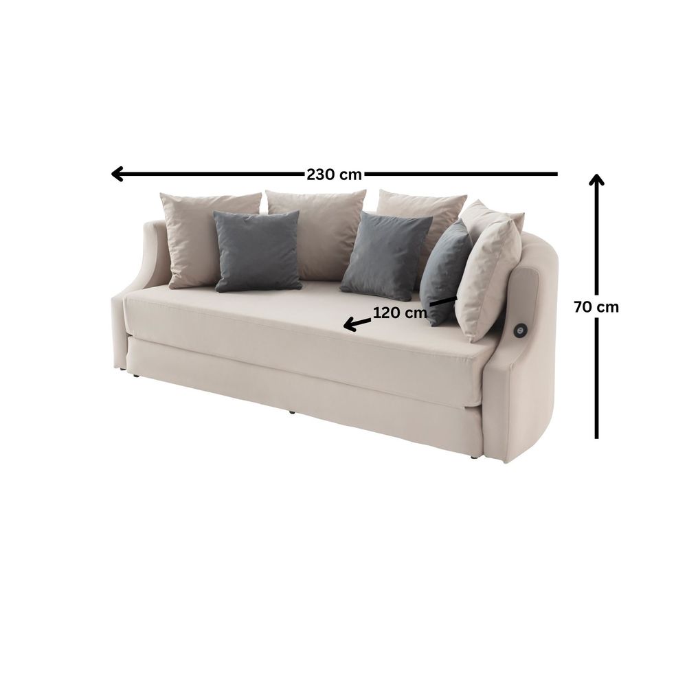 Trosjed Letto - Boja: Krem slika 12