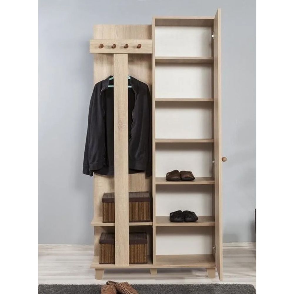 Hall Stand Garmanto 90 - 520, boja / nijanse sonoma hrasta slika 4