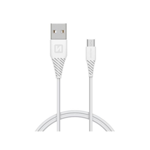 SWISSTEN kabel USB/microUSB, 1.5m, microUSB priključak 6.5mm, bijeli slika 2