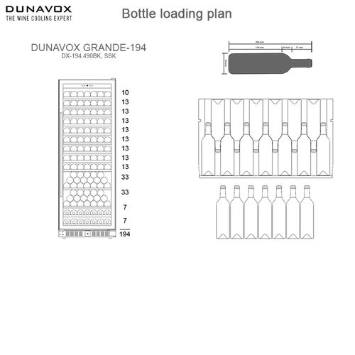 DX-194.490BK DUNAVOX vinska vitrina slika 5