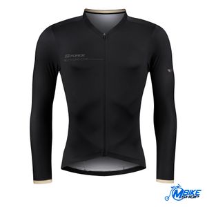 Force Majica dugih rukava za biciklizam Gold Black