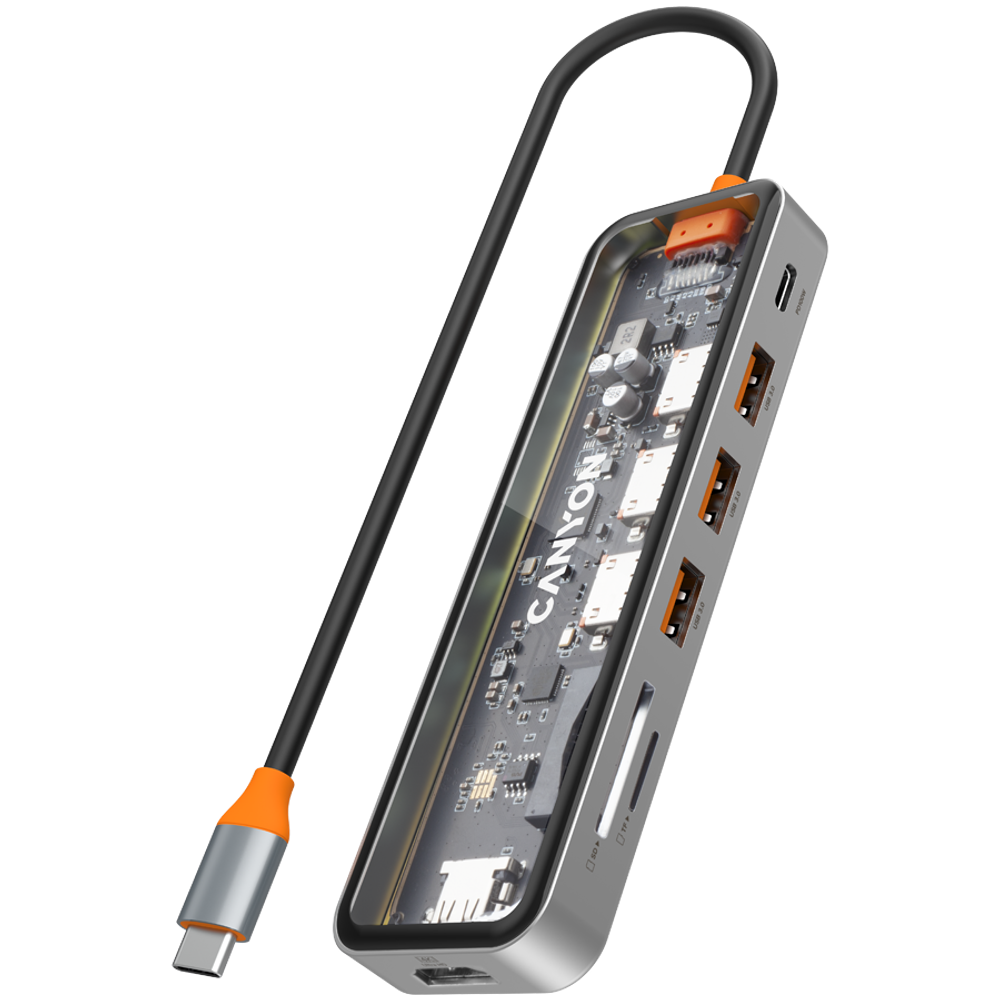 CANYON DS-13: 7-Port USB-C Hub slika 1